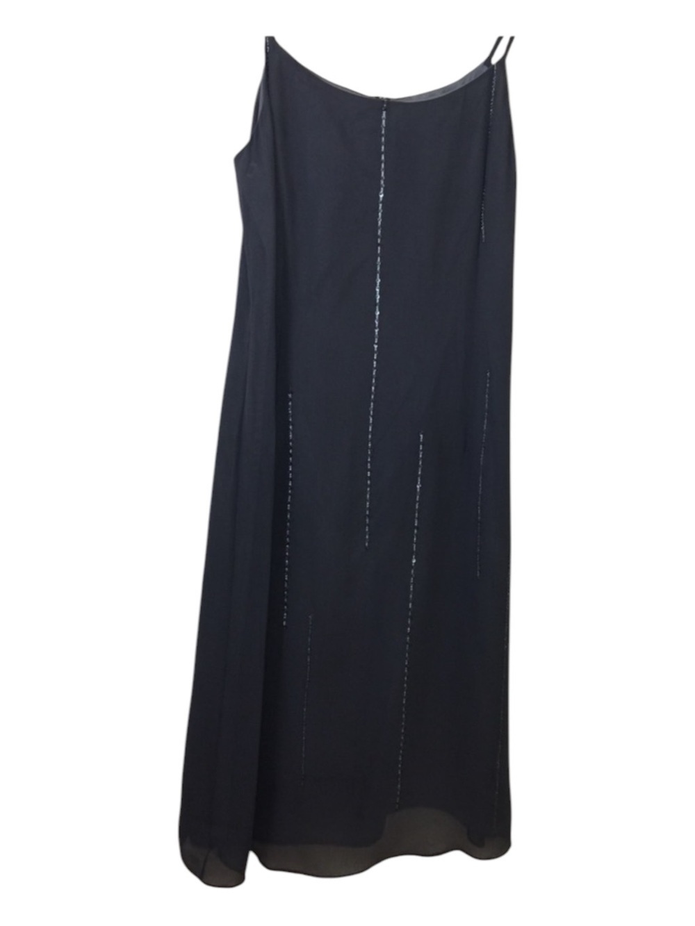 Trio New York. Gray Dress with Beads. Sz. 6.